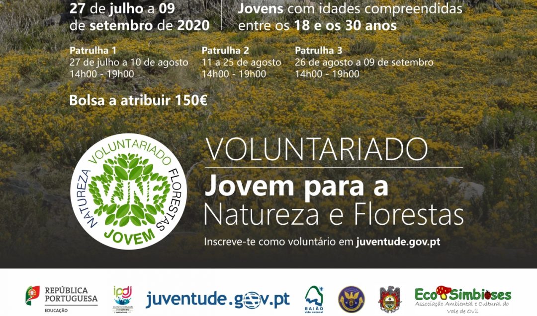 Candidaturas ao Programa Voluntariado Jovem para Natureza e Florestas 2020