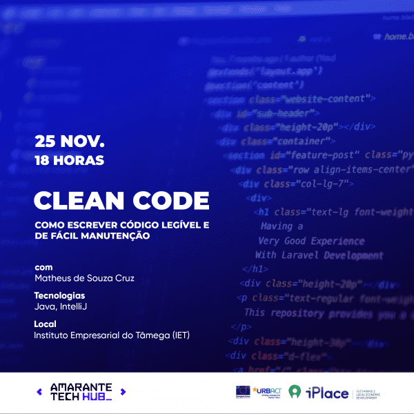 Workshop “Clean Code” promovido pelo Amarante Tech Hub