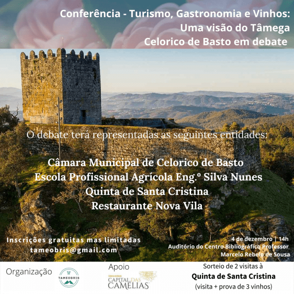 Celorico recebe conferência sobre Turismo, Gastronomia e Vinhos